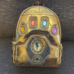 Marvel Gold Backpack with Iconic Quote